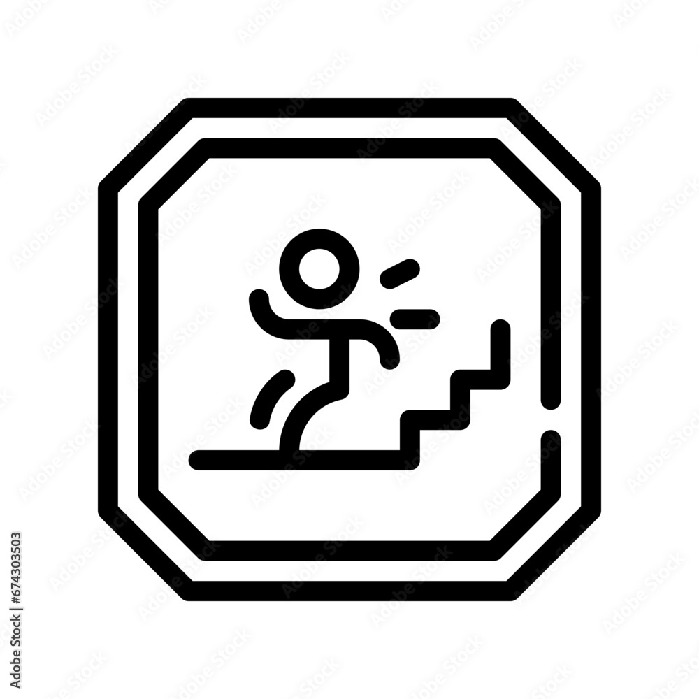 slippery line icon slippery line icon