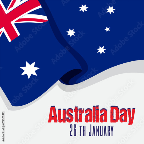 australia day vector background illustration. it is suitable for card, banner, or poster
