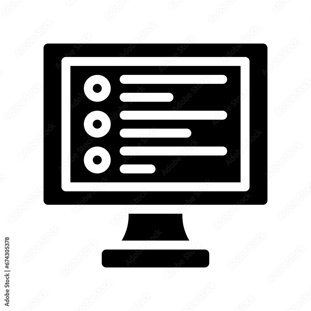 survey glyph icon survey glyph icon