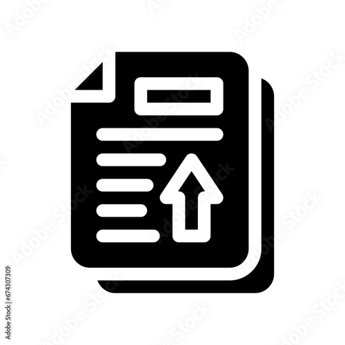 submit glyph icon