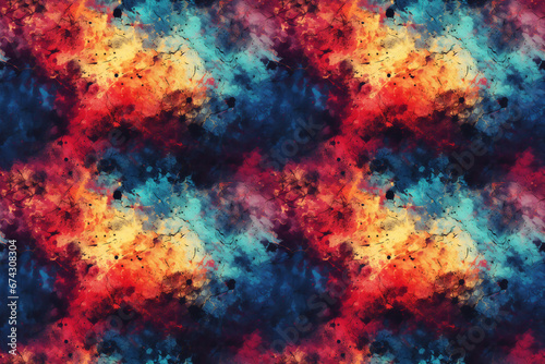 Colorful Abstract Grunge Texture. Seamless Repeatable Background.