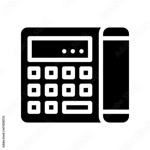 telephone glyph icon