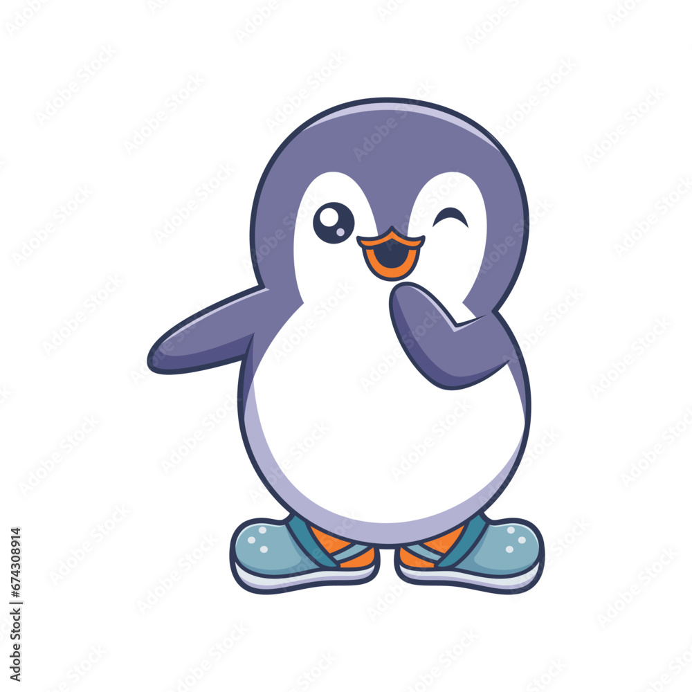 Cute Penguin Character Design Illustration Cute Penguin Character Design Illustration
