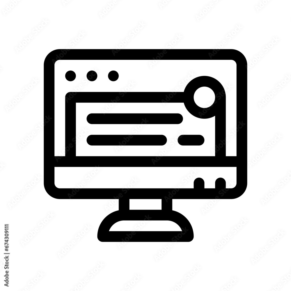 notification line icon notification line icon