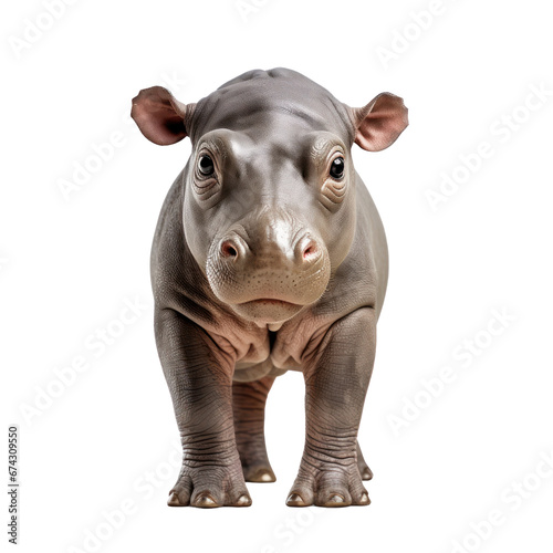 hippopotamus isolated on transparent background,transparency 