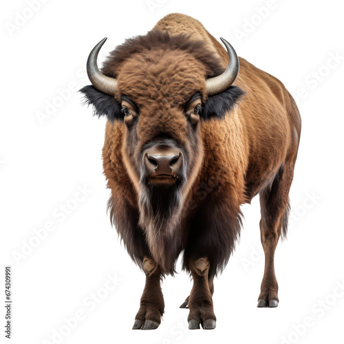 bison isolated on transparent background,transparency 
