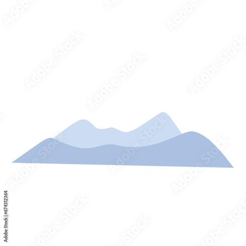 dark blue mountain landscape
