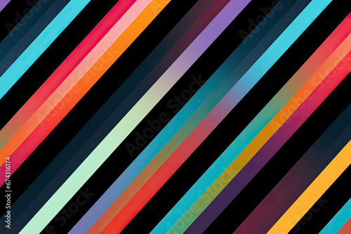 Colorful abstract striped lines stripes pattern wallpaper banner background, © Hamburn
