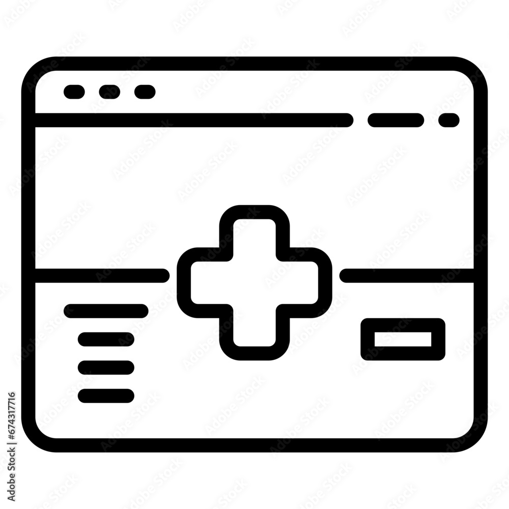 website icon, line icon style website icon, line icon style