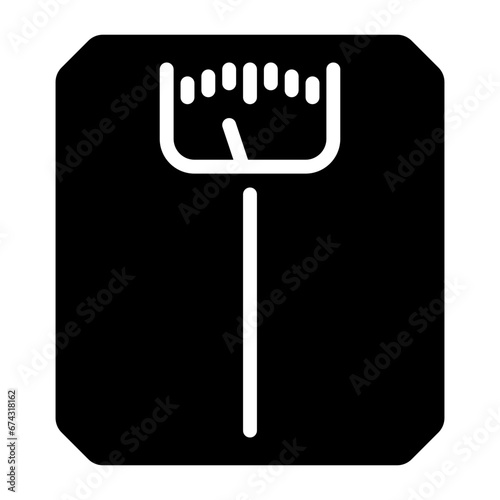 weigh icon, glyph icon style