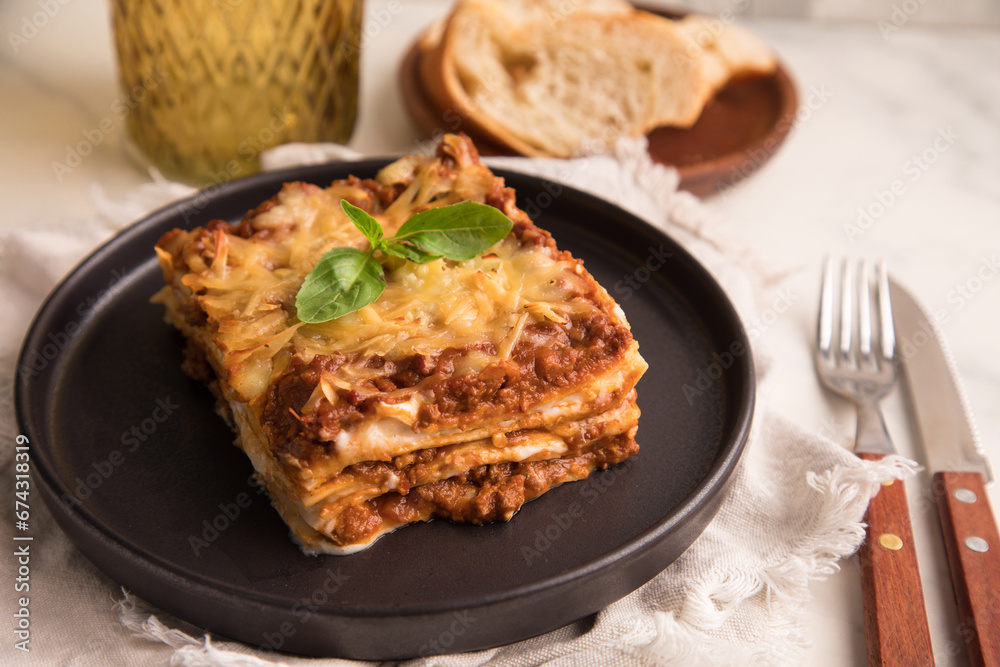 Bolognese tomato sauce traditional lasagna food