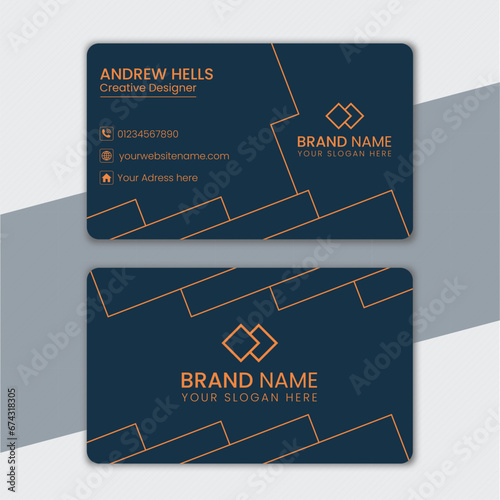 luxury and minimalist business card design template
