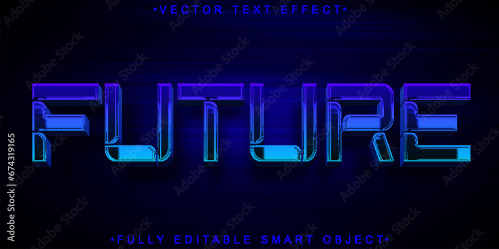 Dark Blue Future Vector Fully Editable Smart Object Text Effect Dark Blue Future Vector Fully Editable Smart Object Text Effect