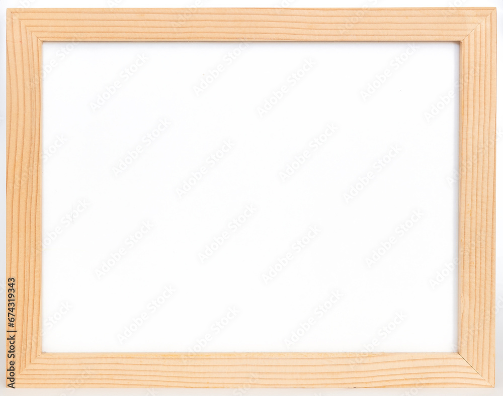 Wood frame or photo frame isolated on the white background Wood frame or photo frame isolated on the white background