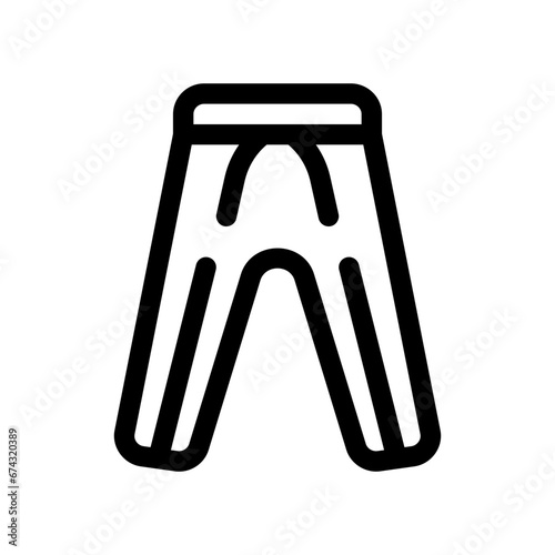 jogger pants line icon