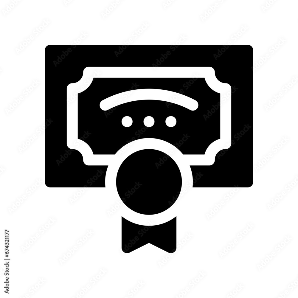 diploma glyph icon diploma glyph icon