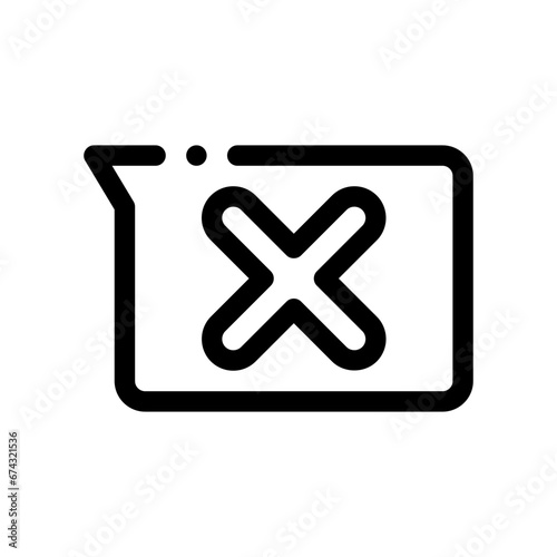 disagree line icon