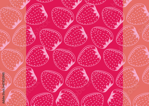 background of strawberry vector illustration Doodle fruits. Natural tropical fruit  doodles strawberry and vitamin . Vegan kitchen strawberry hand drawn  organic fruits or vegetarian food.good for kid