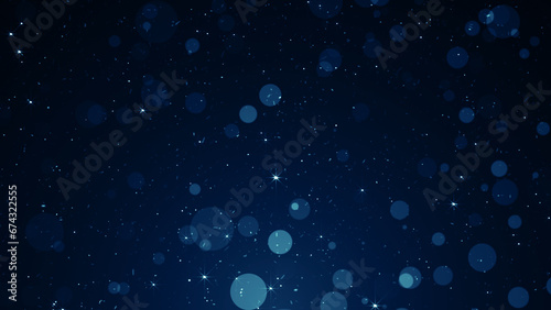Particles bokeh abstract blue event game trailer titles cinematic openers digital technology concert background