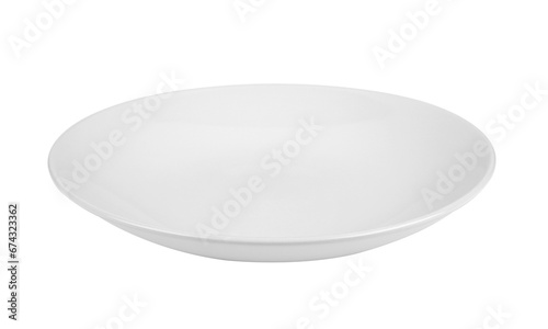 Ceramic plate isolated on white blackground.
