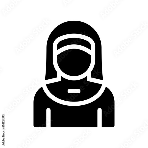 nun glyph icon