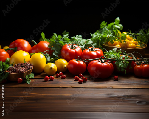 fresh variety of ripe tomatoes