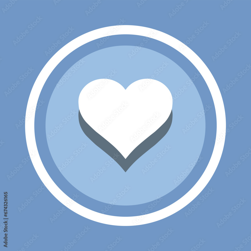 Heart icon vector. Heart icon vector in trendy flat style. Love icon image, Love icon illustration isolated on blue background Heart icon vector. Heart icon vector in trendy flat style. Love icon image, Love icon illustration isolated on blue background
