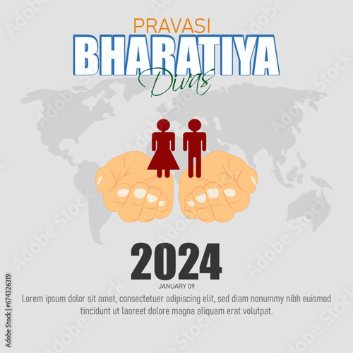 Pravasi Bharatiya Divas, or Non-Resident Indian Day, is a celebration of the Indian diaspora's contributions and connections to their homeland. photo