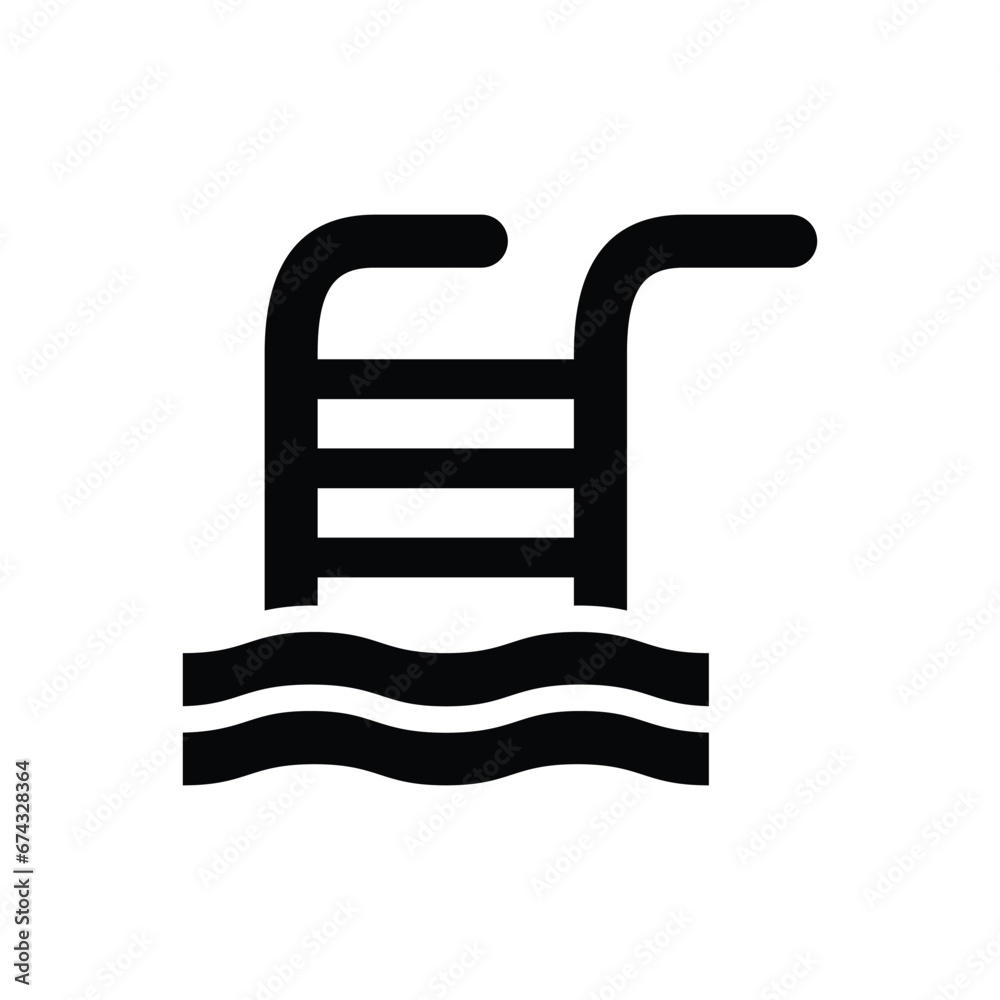 Swimming pool vector icon Swimming pool vector icon