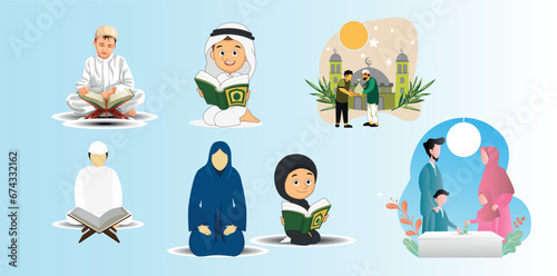 Hijab, Quran, reciting Quran, Ramadan, learning, reading, learning, praying, Muslim praying, Arab praying, mosques, Muslim prayer, photo