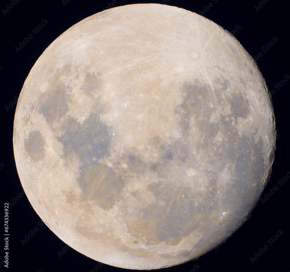 Naklejka premium full moon in the sky