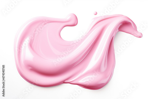 Pink splash isolated on a white background, space for text