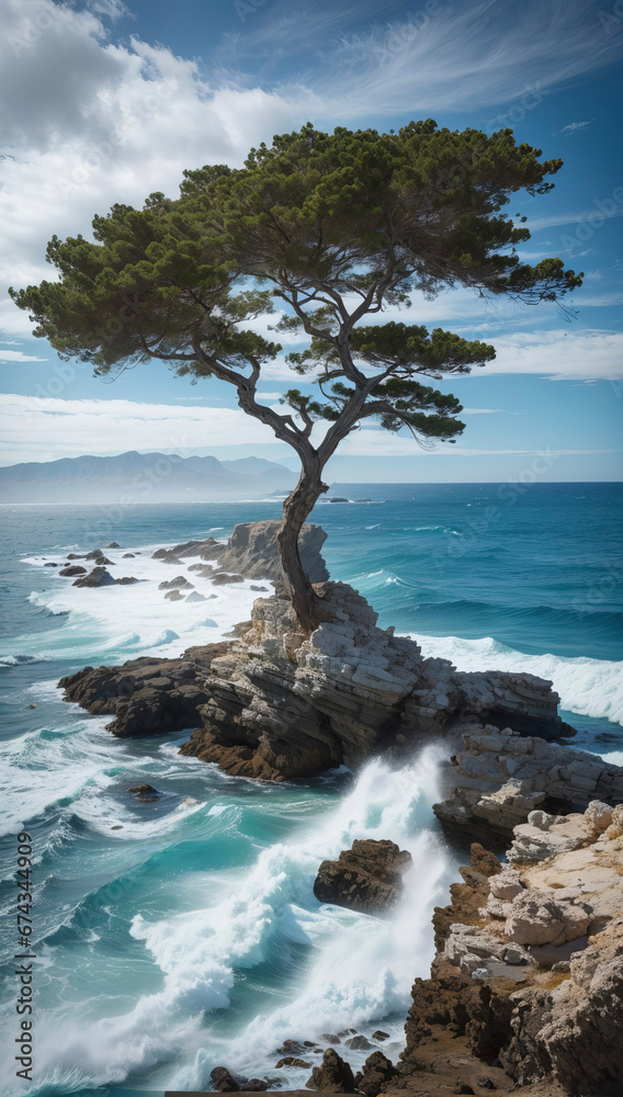 tree on the beach