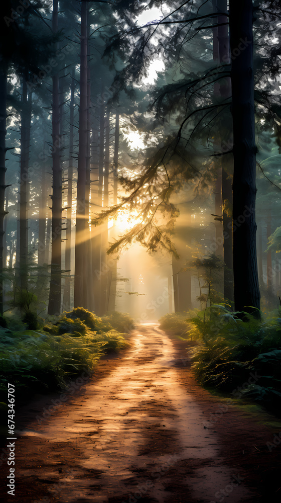 Fototapeta premium morning in the forest