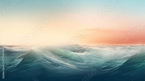 Abstract of marine and sea for background template. Fresh, cheerful, and relaxing summer concept. Positive and healthy tones to the background or wallpaper. Generative Ai © Septiana