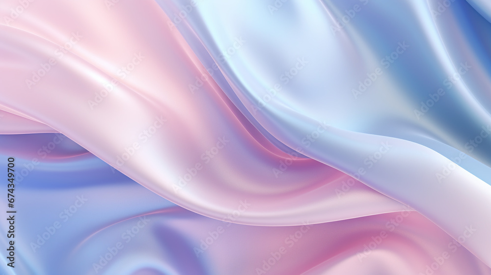 Abstract Pale Pink, Soft Blue, Light Lavender of flowing satin fabric or liquid in soft cool colors Abstract Pale Pink, Soft Blue, Light Lavender of flowing satin fabric or liquid in soft cool colors