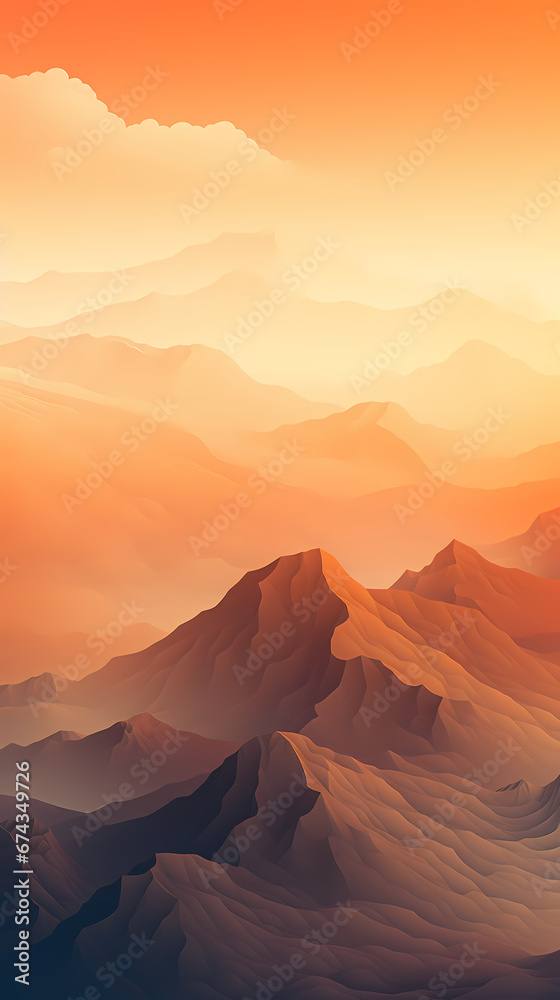 Naklejka premium Mountain landscape