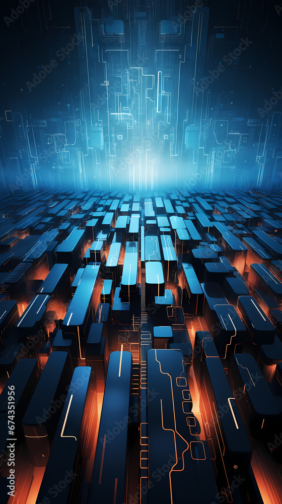 Obraz premium abstract technology background