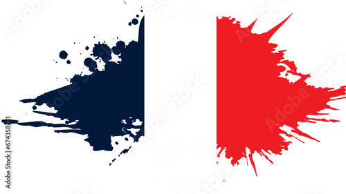 flag of france, vector illustration,Simple vector 