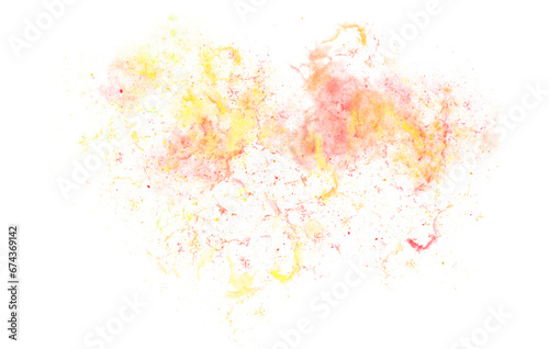 gold and orange galaxy watercolor stars splashes transparent