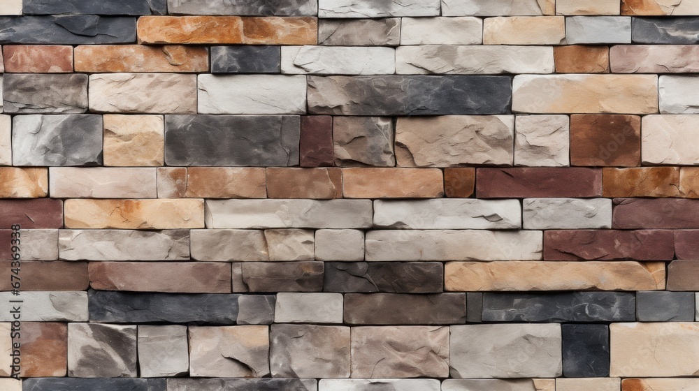 Obraz premium Texture Samples Of Nature Stone, Seamless Pattern