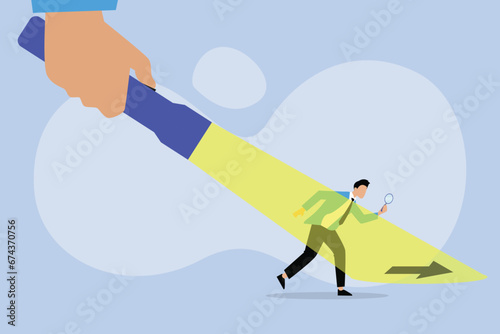 Business direction guidance, career path or solution to reach goal 2D flat vector concept for banner, website, illustration, landing page, flyer, etc