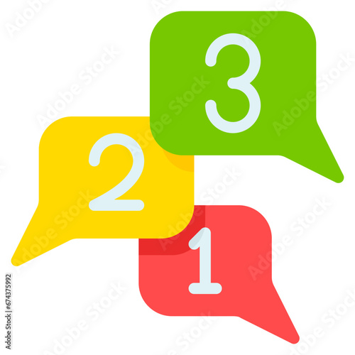 countdown icon with flat style and pixel perfect base. Suitable for website design, logo, app and UI. Based on the size of the icon in general, so it can be reduced.