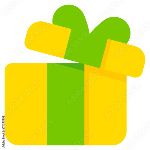 giftbox icon with flat style and pixel perfect base. Suitable for website design, logo, app and UI. Based on the size of the icon in general, so it can be reduced.