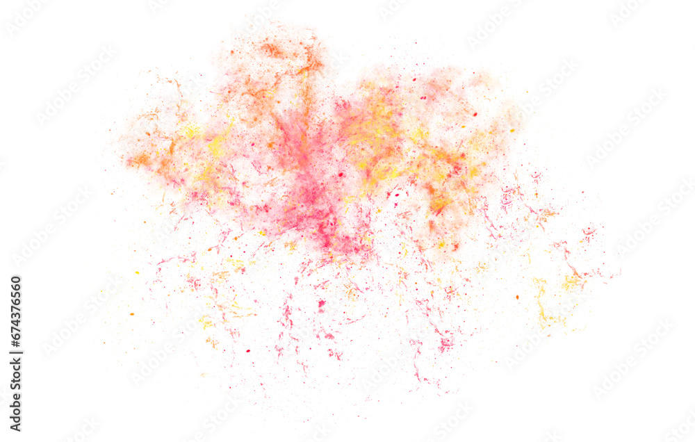 gold and orange galaxy watercolor  stars splashes transparent
