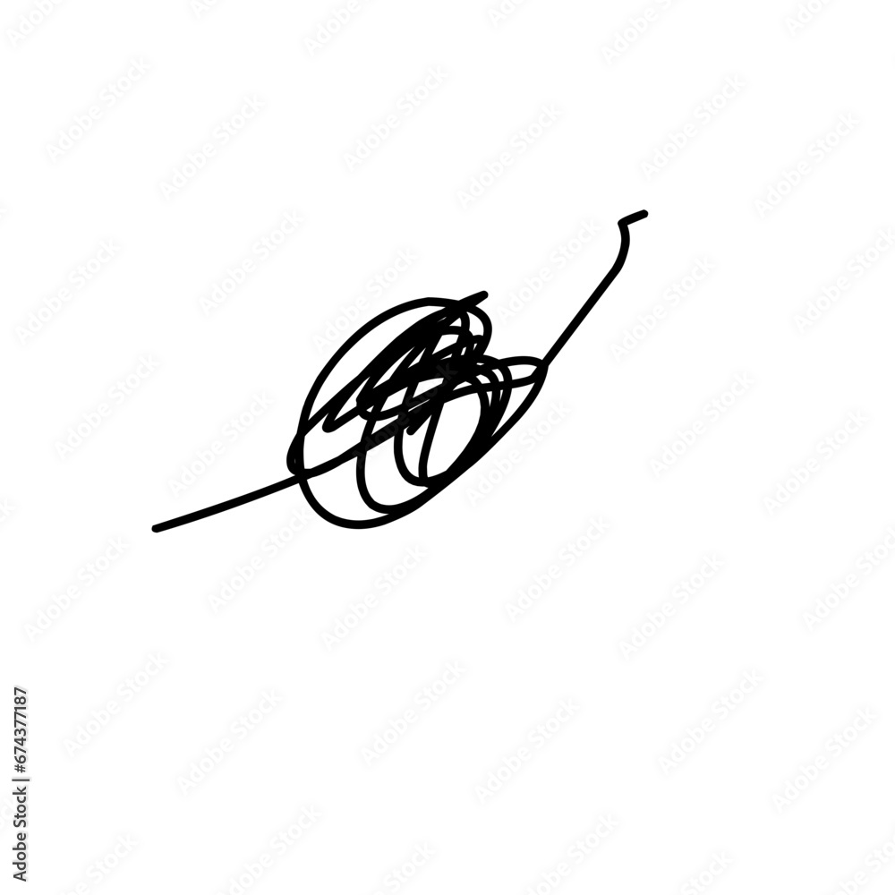 Scribble chaos line brush stroke Scribble chaos line brush stroke