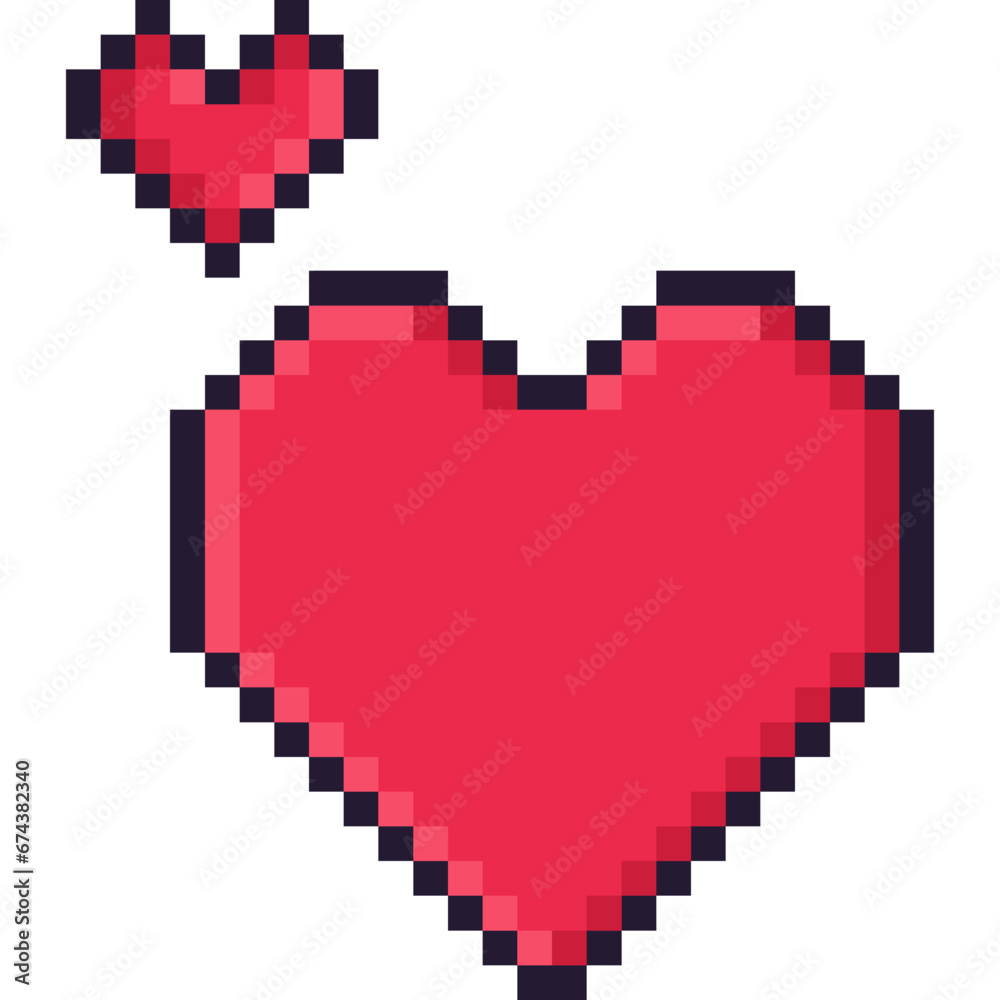 Pixel Heart Illustration