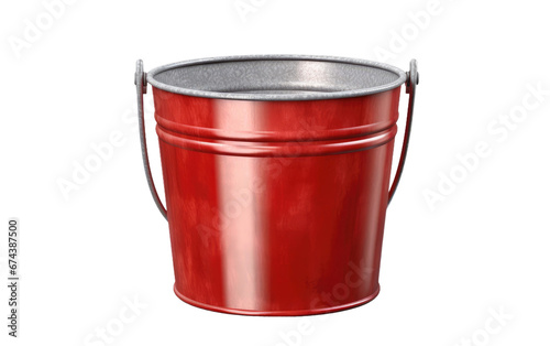 Hyper-Realistic Bucket Art On White or PNG Transparent Background