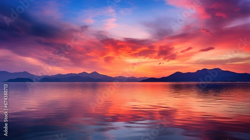 travel mountain island sea landscape illustration sky rock, view scenery, blue adventure travel mountain island sea landscape