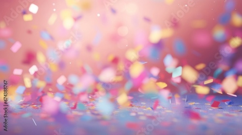 Colorful pastel confetti